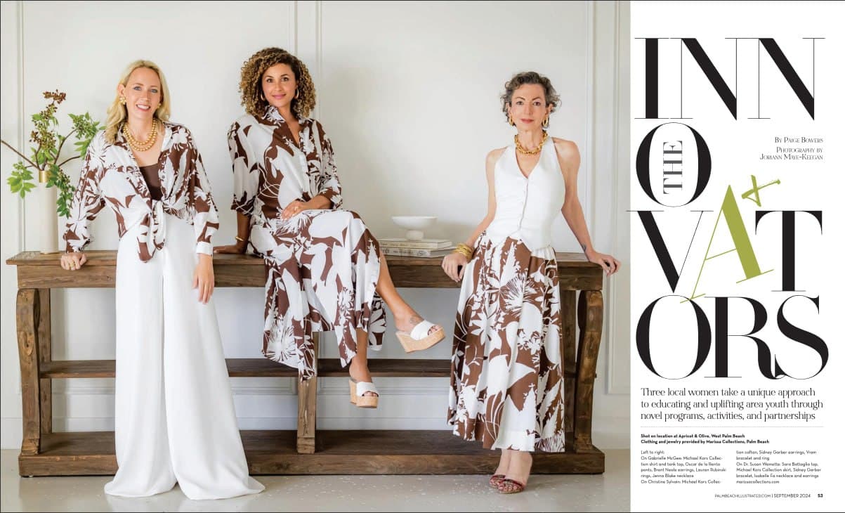 Palm Beach Illustrated Innovators editorial spread